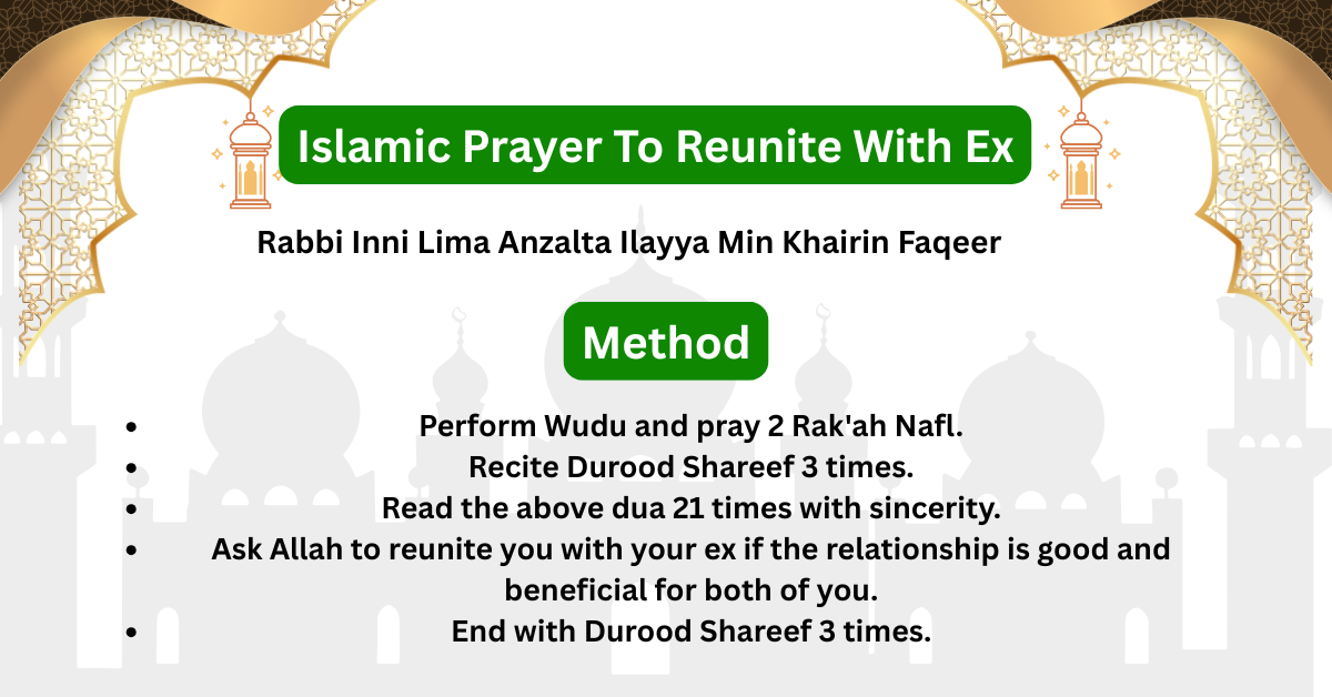 Islamic Prayer To Reunite With Ex